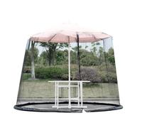 Protezione dagli insetti per ombrelli da esterni, copertura in rete, protezione per tende con chiusura lampo, design moderno e durevole, rete da giardino in poliestere, per terrazze, ponti, cortili