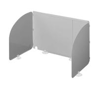 Protezione dal vento, fornello a gas e griglie L 32/62 x P 28,5 x H 25 cm, paraspruzzi con custodia