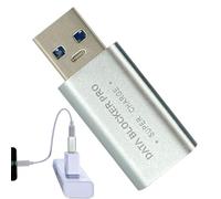 Protezione dati USB - Porta Shield, solo alimentazione | Adattatore USB C compatto in metallo, dispositivo di sicurezza PC impedisce il caricamento del succo dal caricatore pubblico per aeroporti