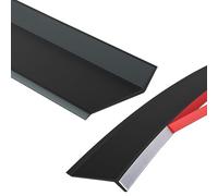 Protezione Davanzale Per La Pioggia, Striscia Sigillante Autoadesiva Smusso A 135°, Supporto Adesivo In Un Unico Pezzo, Gomma Flessibile Tagliabile Barriera Antipioggia Per Finestre(4.5cmx150cm)