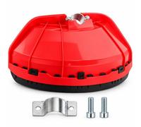 Protezione Decespugliatore per STIHL FSA 135 R 2021-2027+ | schermo ABS 38cm | per aste dritte 26mm e 28mm | nervature di rinforzo | bordo flessibile | morsetto e bulloni inclusi