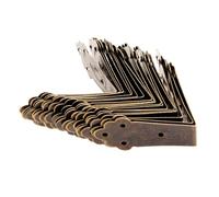 Protezione del battiscopa in metallo 20/12/4 pezzi di accessori for mobili vintage, protezioni for angoli in legno for fiori, staffe decorative for mobili, angoli for scatole decorative(110x26mm 12pcs