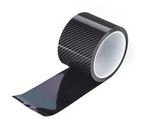 Protezione del davanzale della portiera dell'auto, pellicola protettiva del paraurti in fibra di carbonio nera(7CM*3M)