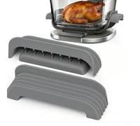 Protezione del manico in silicone resistente al calore per CrispiCrispi per friggitrice ad aria calda Pro in vetro, custodia protettiva antiscivolo compatibile con contenitori Cleancrisp 2,5 4 6 QT