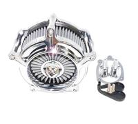 protezione del motore Filtro aria cromato per moto, adatto per Harley Sportster, Touring, Street, Road, Electra Glide, Softail, Dyna Schiuma media(Air Cleaner A)