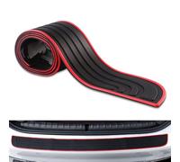 Protezione del Paraurti Posteriore Dell'auto per Jeep Wrangler JK JKU 4-Deur, Striscia di Protezione del Bagagliaio Dell'auto, AntiGraffio,7 * 90-Black Red