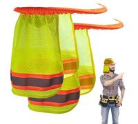 Protezione Del Sole Del Casco Protettivo, Protezione Del Collo Del Casco Protector, Accendino Protezione Riflettente Per Il Sole, 1 Coppia Di Rete Di Raffreddamento Chiaramente Visibile Con