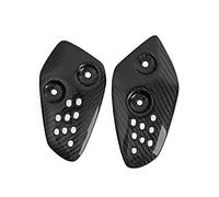 Protezione Del Tallone Motociclo Della Fibra Carbonio Reale Rearset Plate Foot Peg Protector Overlay Gloss Per Yamaha FZ-07 MT-07 MT07 2013-2018
