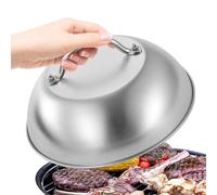 Protezione del vapore - Piastra per afferrare la cupola in acciaio inossidabile per l'utilizzo di griglie piatte in Griddles Grill Cooking all'interno o all'esterno