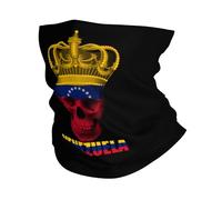Protezione del Viso Bandiera Cambogiana del Teschio del Re Poliestere Bandana Multifunzione Fascia per Capelli per Campeggio Snowboard Ciclismo