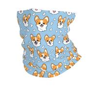 Protezione del viso Cute Puppy CorgiPrint Sciarpa a mezza faccia