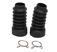 Protezione della Protezione della Ghetta della Forcella Anteriore, 2PCS Sostituzione della Gomma del Parapolvere Dell'ammortizzatore Anteriore del Motociclo per DIO 18/27/28/34/35 (Nero)