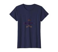Protezione della regalità dalla Nascita: Corona e Spade Regali Maglietta, Donna, Navy, L