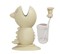 Protezione della testa dello spazzolino da denti - Spazzola elettrica per spazzolino da denti contenitore di igiene pratico per scuola, dormitorio, bagno, campeggio, viaggi d'affari, vac, Giallo beige