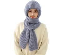 Protezione dell'udito integrata, antivento, per donna, invernale, 2 in 1, b, Taglia unica