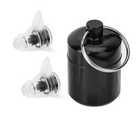 Protezione dell'udito per festival musicali concerto ad alta fedeltà, anti-rumore, 27 dB (cuffie + scatola) (tappi per le orecchie + scatola) (nero)