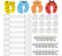 Protezione di sicurezza domestica per bambini - Copripresa per bambini (12 cache+3 chiavi)+20 Protege Angolo Tabella+8 Serrature Serrature Chiusure di Sicurezza Per Neonati e Bambini+4 Blocca Porta Anti Pizzicamento