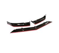 Protezione Diffusore Splitter Per Malibu Per XL 2016 2017 2018-2022 ABS Parte Rifiniture Body Kit Spoiler Deflettore Accessori Paraurti Anteriore Labbro Mento Inferiore(Black Red)