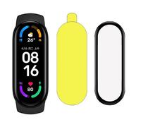 PROTEZIONE DISPLAY INF Schermo per Xiaomi Mi Band 5/NFC - Bordo Nero Trasparente, Polimetilmetacrilato