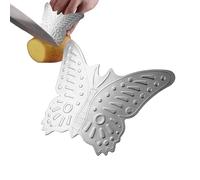 Protezione Dita Da Cucina,Protezioni Dita Per Tagliare Alimenti - Difesa delle dita da cucina in acciaio inossidabile - Protezione per pollice regolabile, protezione per unghie da cucina con motivo