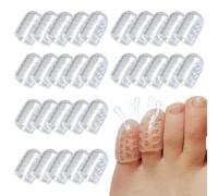 Protezione Dita Piedi Silicone, 30 Pezzi Proteggi Dita Piedi Gel, Protezione Mignolo Piede, Copri Piedi Traspiranti, per Prevenire Vesciche, Calli e Duroni