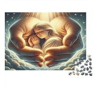 Protezione divina Puzzle 1000 Pezzi Carta riciclata per adulti Puzzle per adulti Impossibile difficile stimolante Ottima idea regalo per bambini dai 12 anni in su 38x26cm/1000pcs