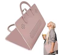 Protezione esterna per laptop - Custodia in pelle PU rosa, custodia impermeabile per notebook, design sottile e resistente, maniglia per il trasporto | Accessorio di archiviazione per computer per via