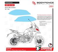 Protezione fari DUCATI MULTISTRADA V4 V4s antigraffio in PPF BDF DU V4D