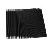 Protezione flessibile per macchine CNC in tessuto a tripla protezione, nera, per guide e mandrini, resistente all'olio e all'acqua, lunghezza di allungamento 1,5 m, larghezza 100-300 mm (120 mm)