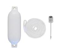 Protezione for banchine Marine con Barche a Remi gonfiabili, paraurti for Barche, Boe di ormeggio, zattera for Nuoto sul Lago, Protezione Protettiva(White White Rope)