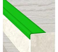 Protezione for bordi di scale for gradini in legno, cuscinetti for interne ed esterne aiutano gli anziani, la passeggiata dei bambini, larghezza 1,5x4 cm(Green,L 2.2m/86.6in)