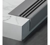 Protezione for bordi scale in gomma antiscivolo autoadesiva - Profilo di sicurezza flessibile for scale, rampe e scale a pioli - 1 pz(Gray B,L 11m)