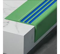 Protezione for bordi scale in gomma antiscivolo autoadesiva - Profilo di sicurezza flessibile for scale, rampe e scale a pioli - 1 pz(Green,L 11m)