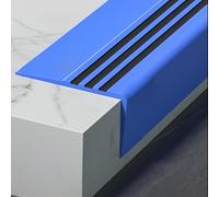Protezione for bordi scale in gomma antiscivolo autoadesiva - Profilo di sicurezza flessibile for scale, rampe e scale a pioli - 1 pz(Blue,L 11m)