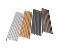 Protezione For Bordi Scale In Lega Di Alluminio, Profilo Antiscivolo A L For Gradini Interni Ed Esterni, Transizione Durevole Del Pavimento E Di Sicurezza For Aree Ad Alto Traffico(Black,8 * 5cm)