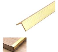 Protezione for Bordi Scale in Ottone ad Angolo retto - Striscia di Transizione Durevole for Pavimenti in Legno, Vinile e Laminato - 10 mm x 10 mm, Lunghezza 1 m(1m)