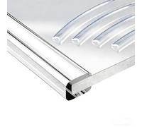 Protezione for Bordi Trasparente, Rivestimento for angoli a Forma di U da 5 M, Protezione per Bordi in Vetro for Pannelli, Angoli del Tavolo, Cassetti(17-18mm/0.6-0.7in)