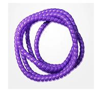 Protezione for cavi, guaina protettiva for tubi a spirale da 2 metri, guaina protettiva for cavi ignifuga da 8 mm, 10 mm, 12 mm, 14 mm e 16 mm(Purple,16mm inside diameter)