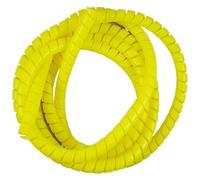 Protezione for cavi, guaina protettiva for tubi a spirale da 2 metri, guaina protettiva for cavi ignifuga da 8 mm, 10 mm, 12 mm, 14 mm e 16 mm(Yellow,16mm inside diameter)