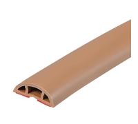Protezione for cavi spegni-cavo for copertura del cavo da pavimento, prolunga di alimentazione autoadesiva 2 m Gestione degli slot(Light Brown)
