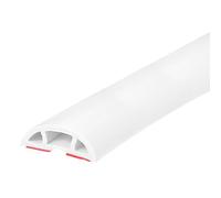 Protezione for cavi spegni-cavo for copertura del cavo da pavimento, prolunga di alimentazione autoadesiva 2 m Gestione degli slot(White)