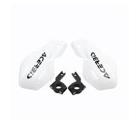 Protezione for le mani for moto, polsini e coprimani compatibili con gli accessori for motocross e cross.(WHITE)