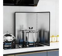 Protezione for Paraschizzi Da Cucina In Acciaio Inossidabile, Pannello Paraspruzzi Pieghevole, Ideale for Proteggere Il Piano Cottura Da Schizzi E Macchie(2F 45x50cm/17.7x19.7in)