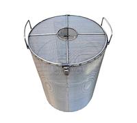 Protezione for pompa sommergibile in acciaio inossidabile, copertura anti-intasamento con maglia da 1 mm, filtro protettivo for pompe di pozzetto, stagni, acque reflue e pozzi(17.7x21.7in)