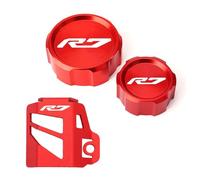 Protezione for serbatoio del liquido freni anteriore e posteriore for moto, tappo di riempimento dell'olio, compatibile con YZFR7, YZF R7, YZF-R7 2021-2024 e 2023.