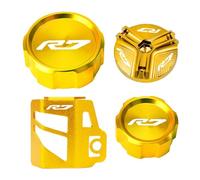 Protezione for serbatoio del liquido freni anteriore e posteriore for moto, tappo di riempimento dell'olio, compatibile con YZFR7, YZF R7, YZF-R7 2021-2024 e 2023.
