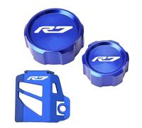 Protezione for serbatoio del liquido freni anteriore e posteriore for moto, tappo di riempimento dell'olio, compatibile con YZFR7, YZF R7, YZF-R7 2021-2024 e 2023.