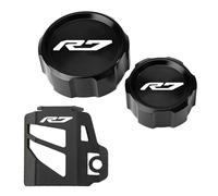 Protezione for serbatoio del liquido freni anteriore e posteriore for moto, tappo di riempimento dell'olio, compatibile con YZFR7, YZF R7, YZF-R7 2021-2024 e 2023.