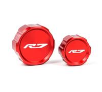 Protezione for serbatoio del liquido freni anteriore e posteriore for moto, tappo di riempimento dell'olio, compatibile con YZFR7, YZF R7, YZF-R7 2021-2024 e 2023.