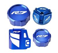 Protezione for serbatoio del liquido freni anteriore e posteriore for moto, tappo di riempimento dell'olio, compatibile con YZFR7, YZF R7, YZF-R7 2021-2024 e 2023.